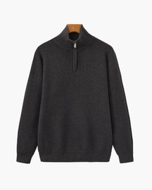 Refined Half-Zip Knit Pullover
